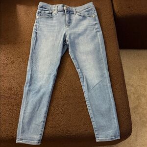Express Light Wash Skinny Jeans in Denim Blue, good condition, hardly worn.